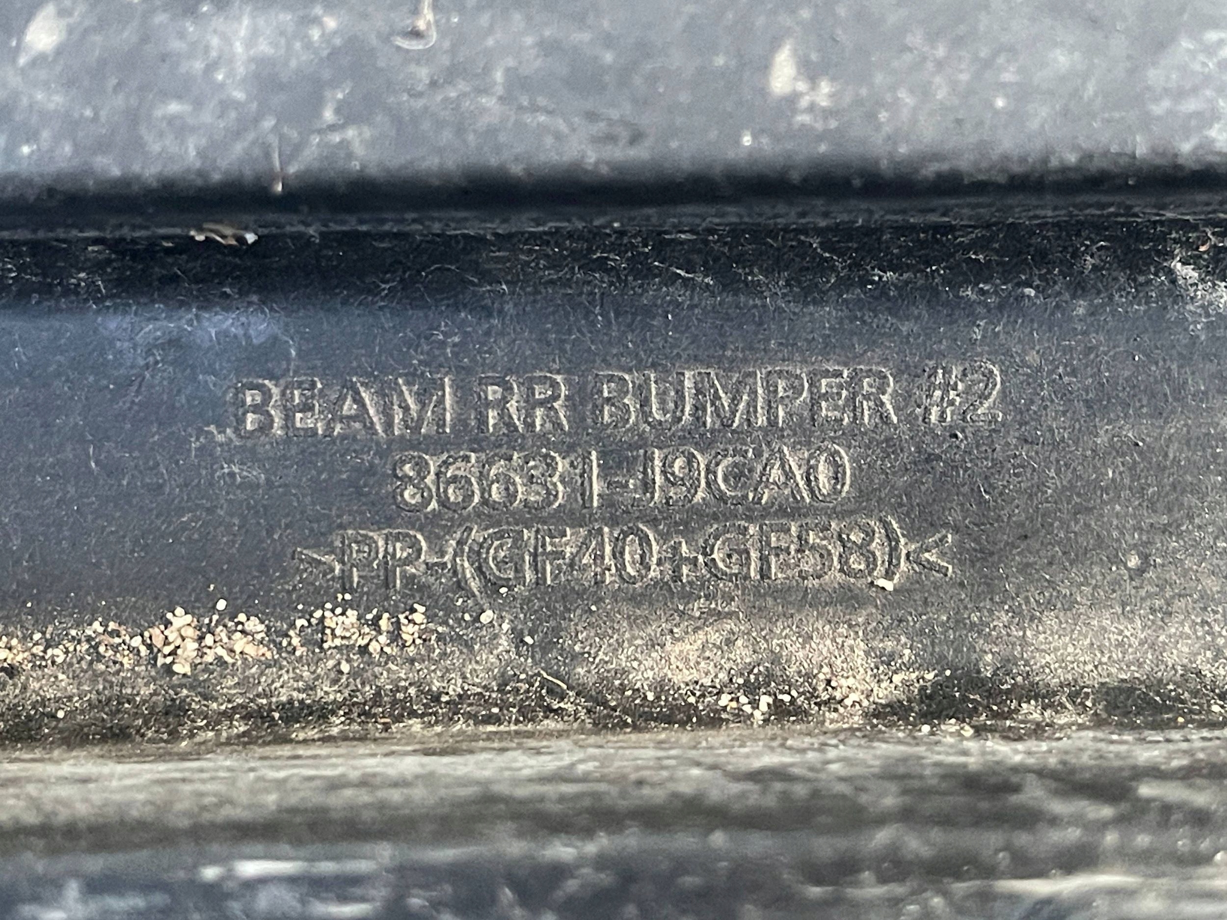 bumper support rear part rear Hyundai Kona and 86631J9CA0