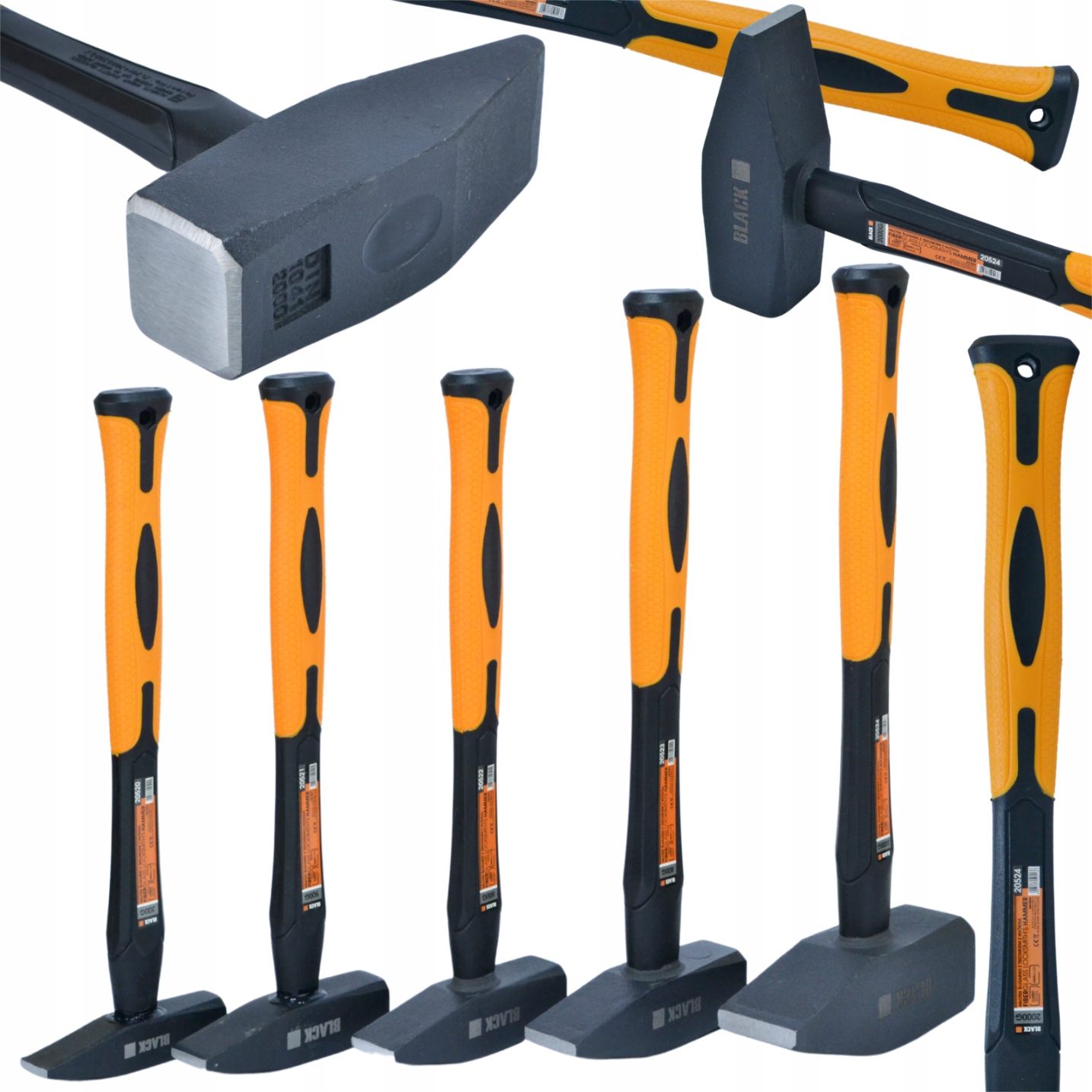 СЛЕСАРНЫЙ МОЛОТОК FIBERGLASS 300G 0.3 KG BLACK TOOLS