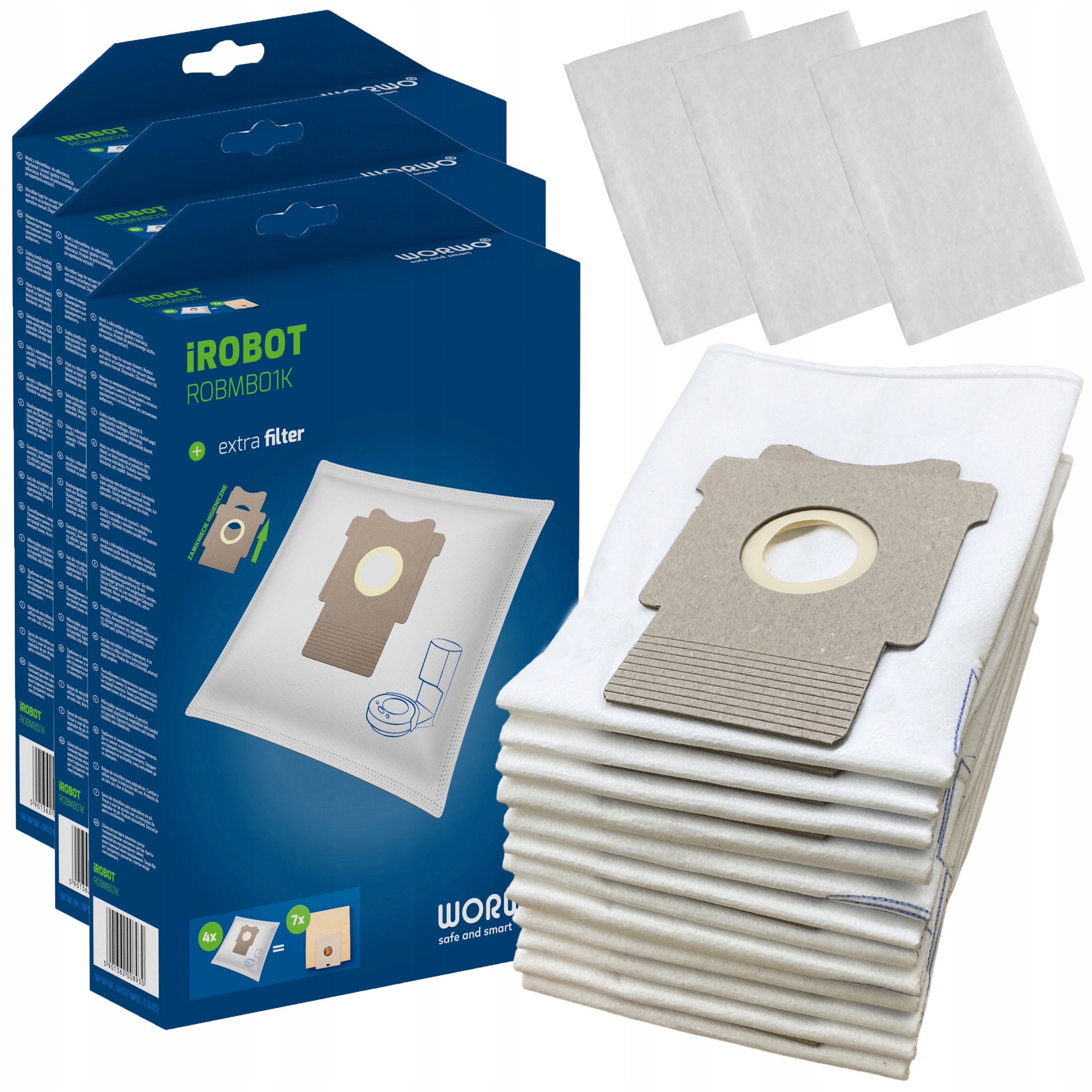 

12x Worki do iRobot Roomba i3+ i4+ i7+ j7+ s9+