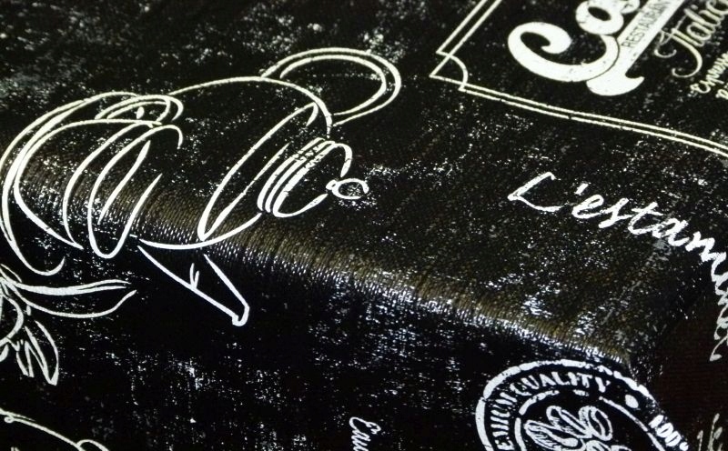 

Cerata, Ceraty,obrus, Czarna Biała, Struktura