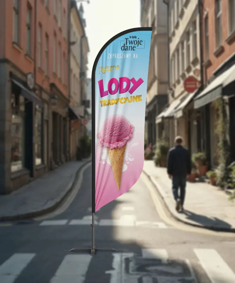 Lody nr 32 Beachflag Winder Flaga Marka bez marki