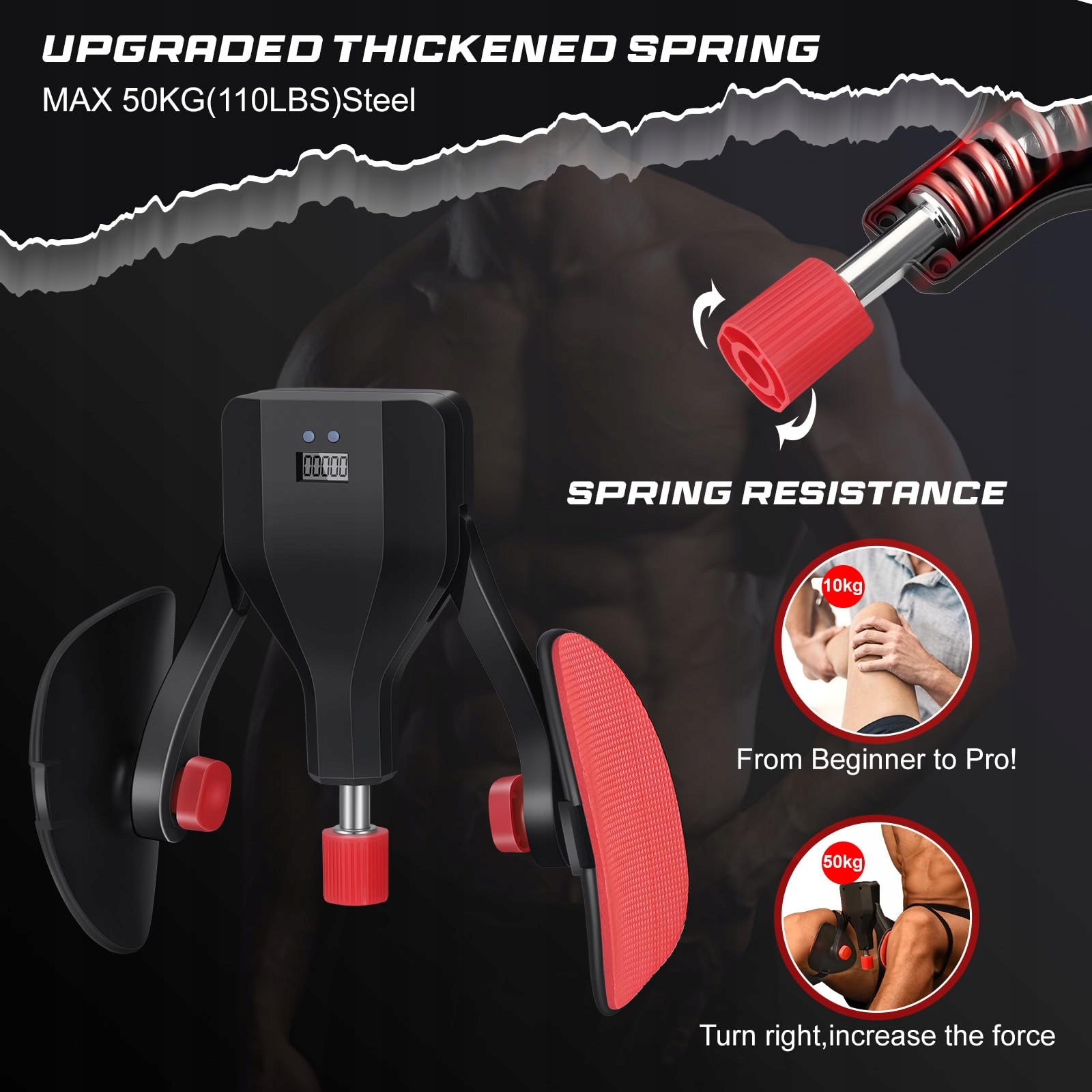 BECKENBODEN Trener Mięśni Kegla Dla Mężczyzn i Kobiet 10-50kg 360° Trening — miniatura 3