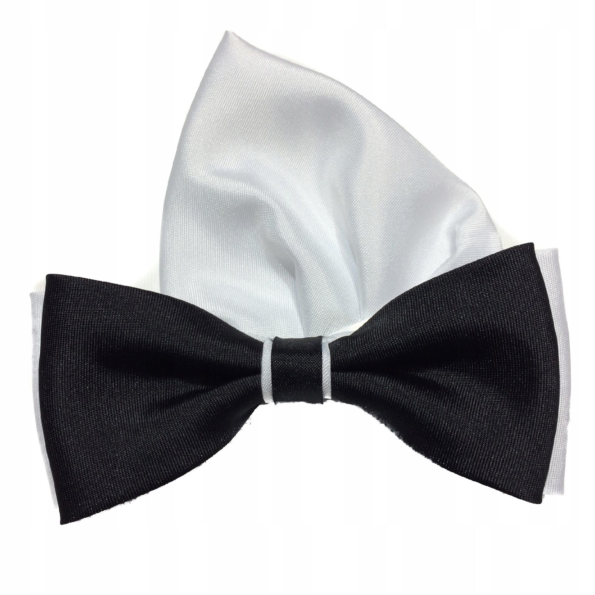 CZARNO BIAŁA MUCHA Z WYPUSTKĄ BIAŁĄ POSZETKĄ !