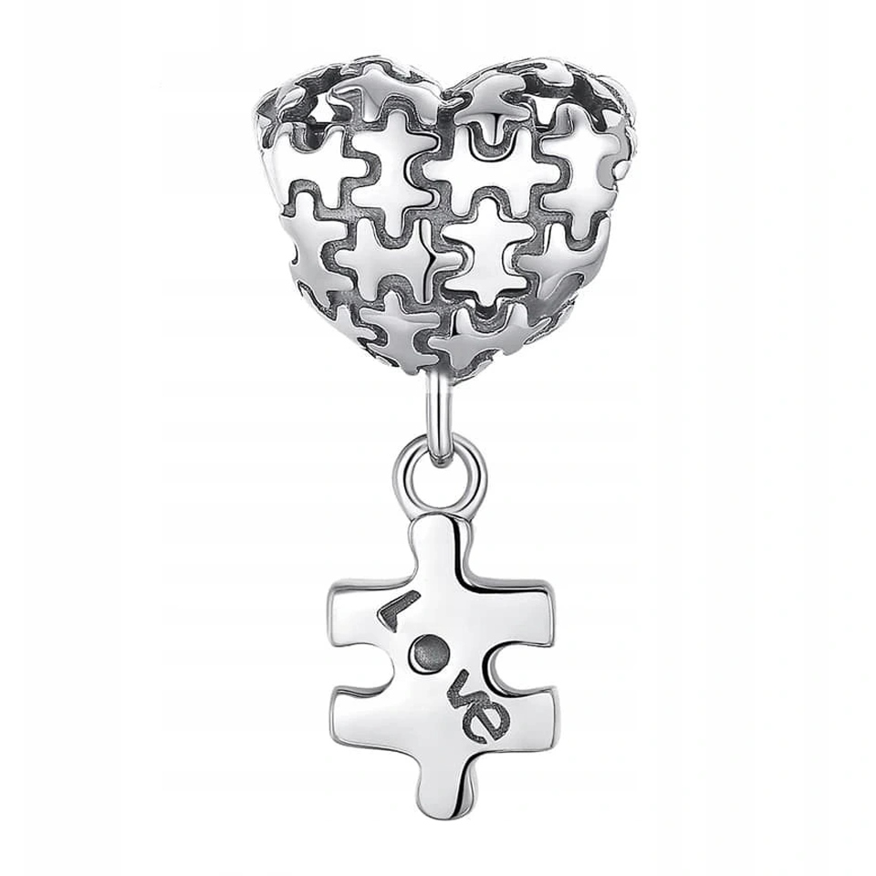 

Charms Wiszące Puzzle Puzzel srebro 925