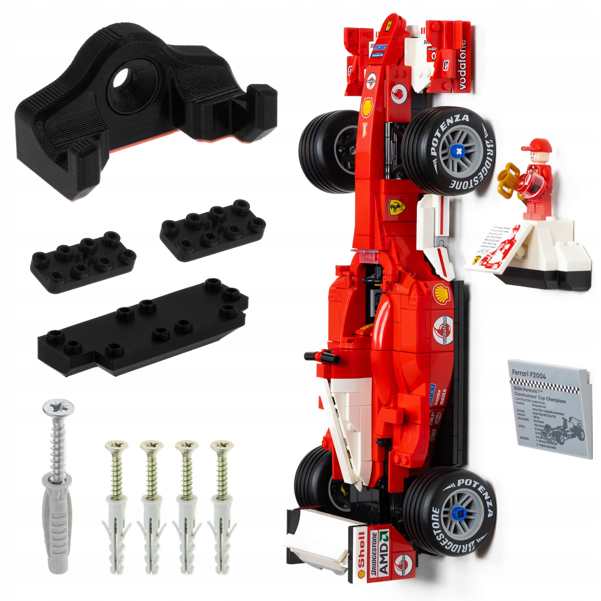 Ferrari F2004 (11375) - Uchwyt ścienny na LEGO F1 Formułę Schumacher