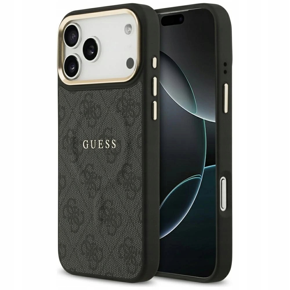 Guess – Hardcase 4G Classic MagSafe etui na iPhone 17 Pro – czarne