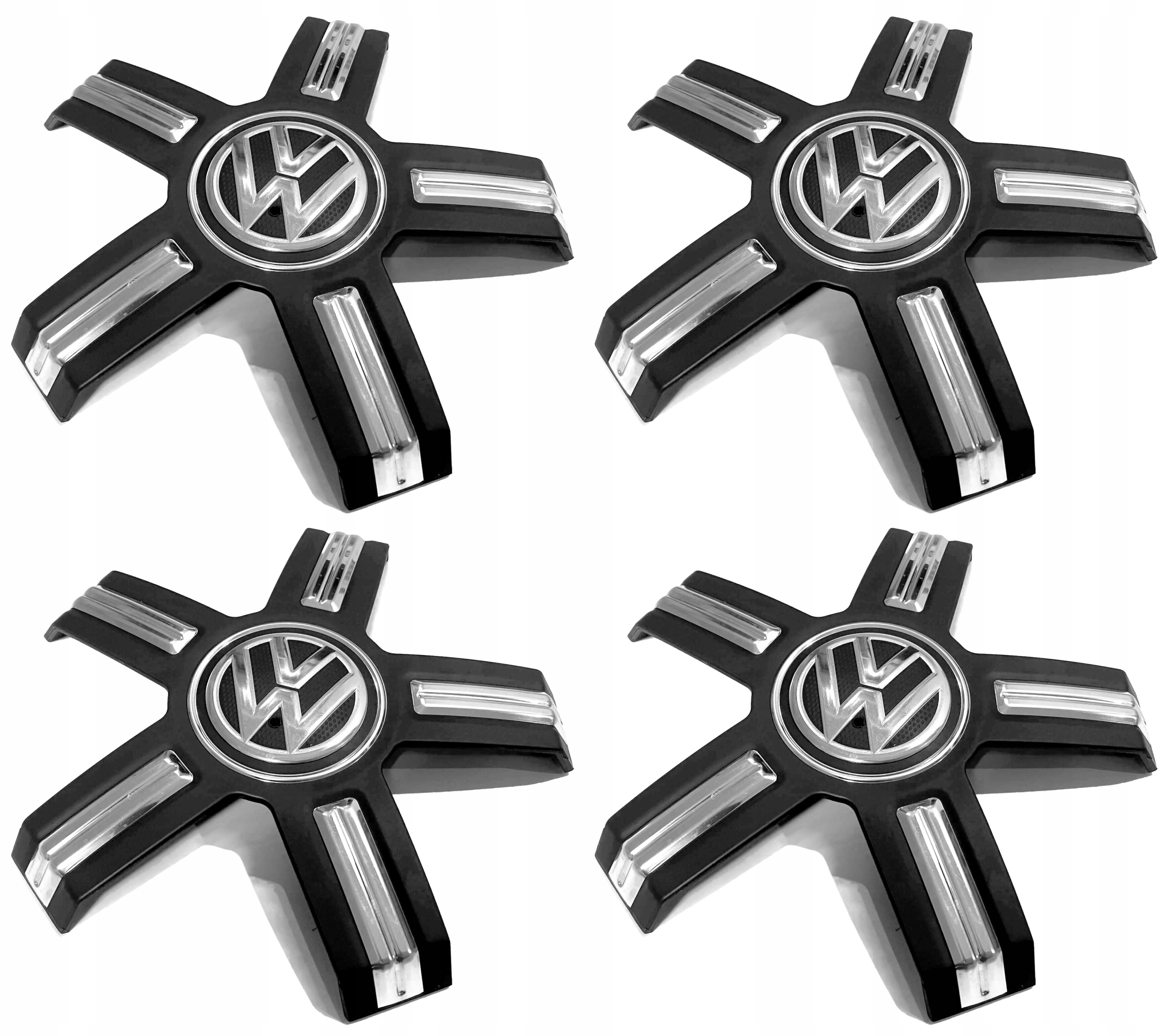 4x Nový Originálny Dekielek Kapsel Vw Čierny Pavúk 7E0601149