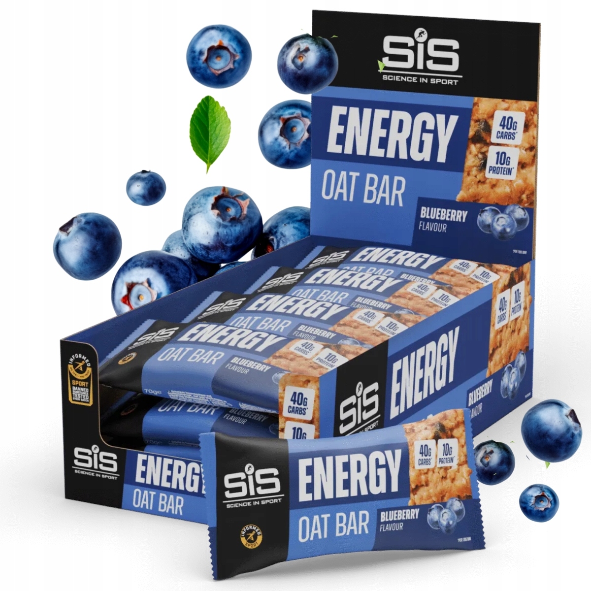 Sis Energy Oat Bar 12 x 70g Baton Energetyczny Szybka Energia Jagoda