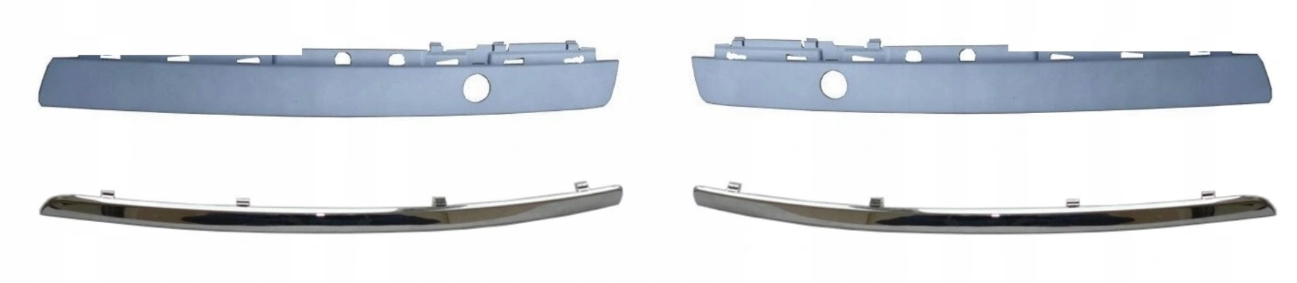 Audi A8 D3 Komplet Lišt Nárazníku Levá Pravá