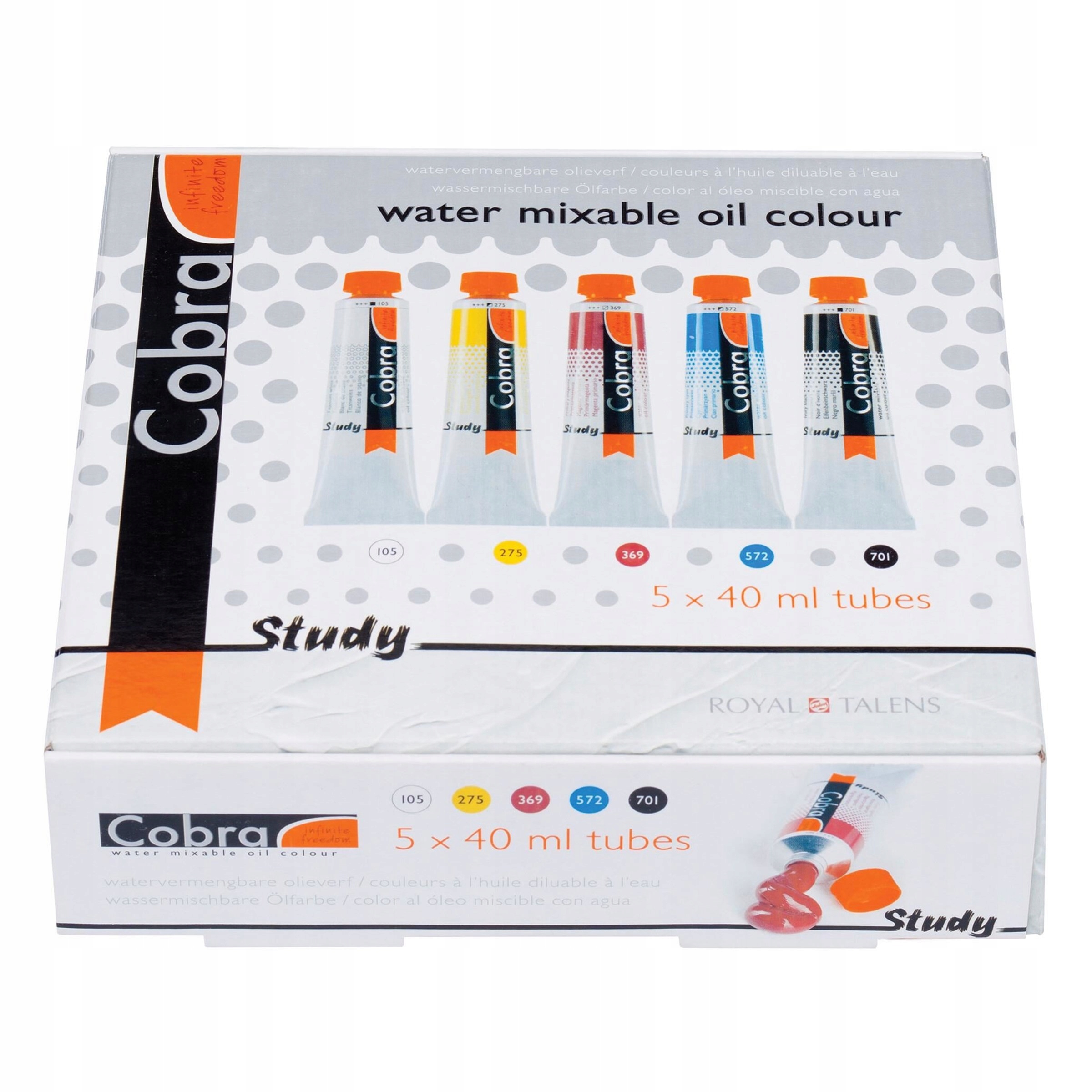 Sada olejových barev Study Cobra 5 barev x 40 ml