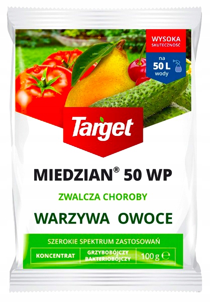 

Miedzian 50WP 100G Zaraza Choroby Grzybowe Target
