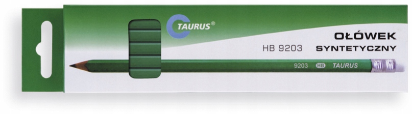 Ołówki syntetyczne z gumką HB 12 sztuk