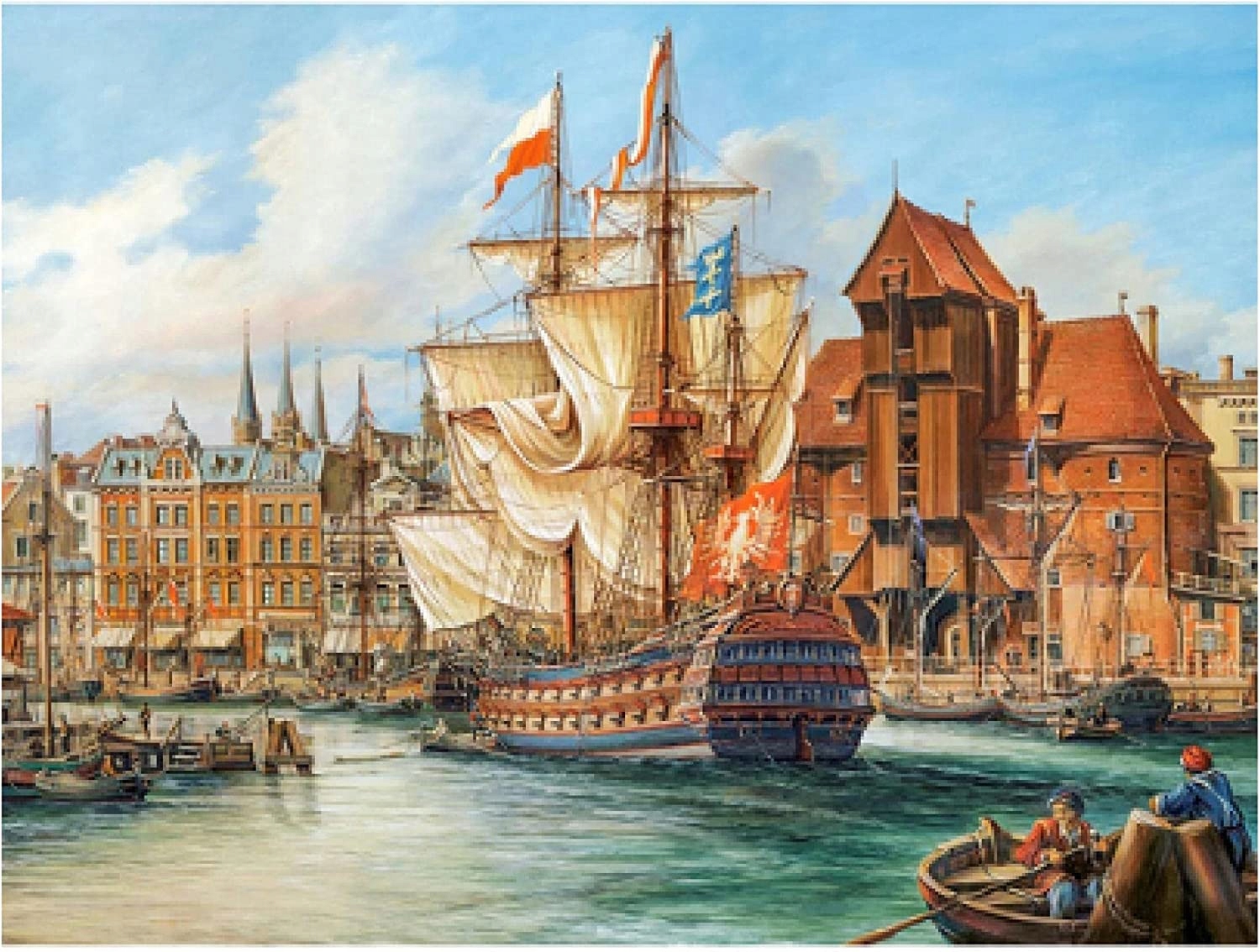 

Puzzle Miasta Statek Gdańsk 9+ 1000 El Castor