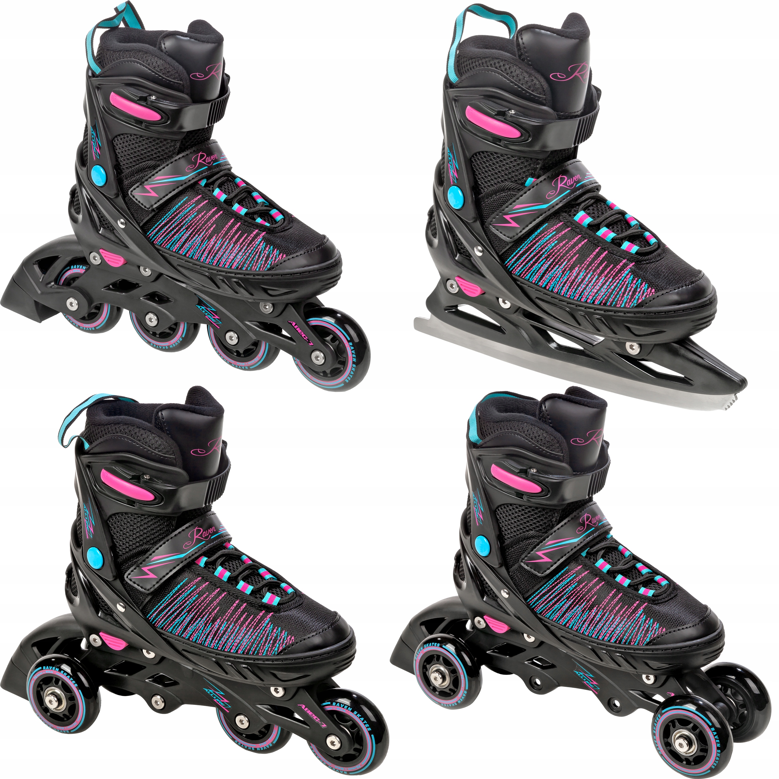 

Rolki Łyżwy 4w1 Raven Allure 38-42