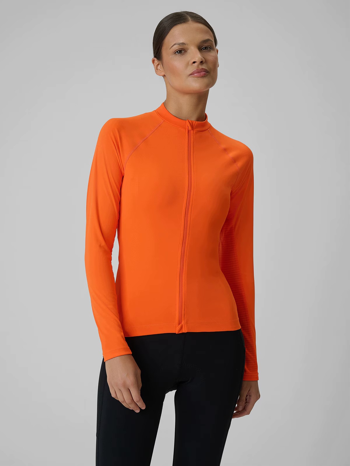 4F Koszulka rowerowa damska Longsleeve pomarańczowy 4FWSS26TFLOF490 R. S