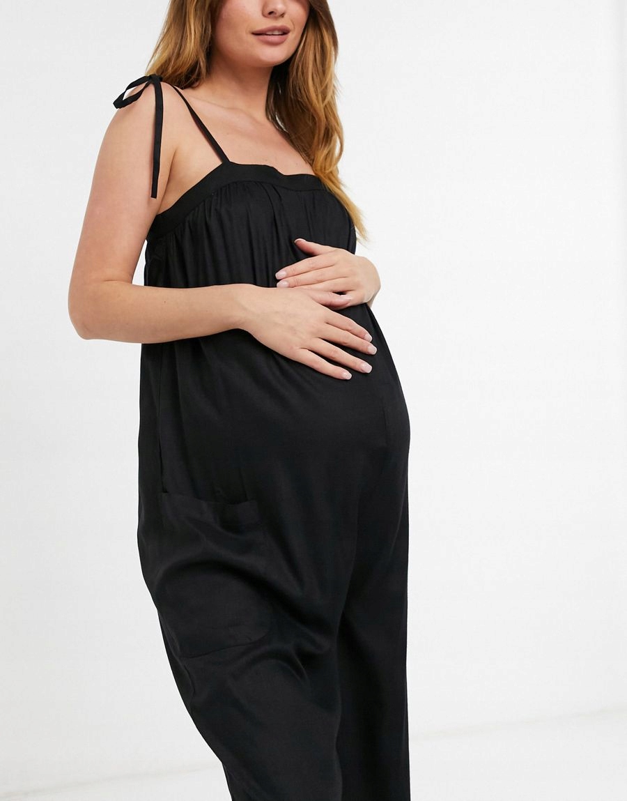 MATERNITY DAMSKI CZARNY KOMBINEZON CASUAL 42 DUI Marka inna