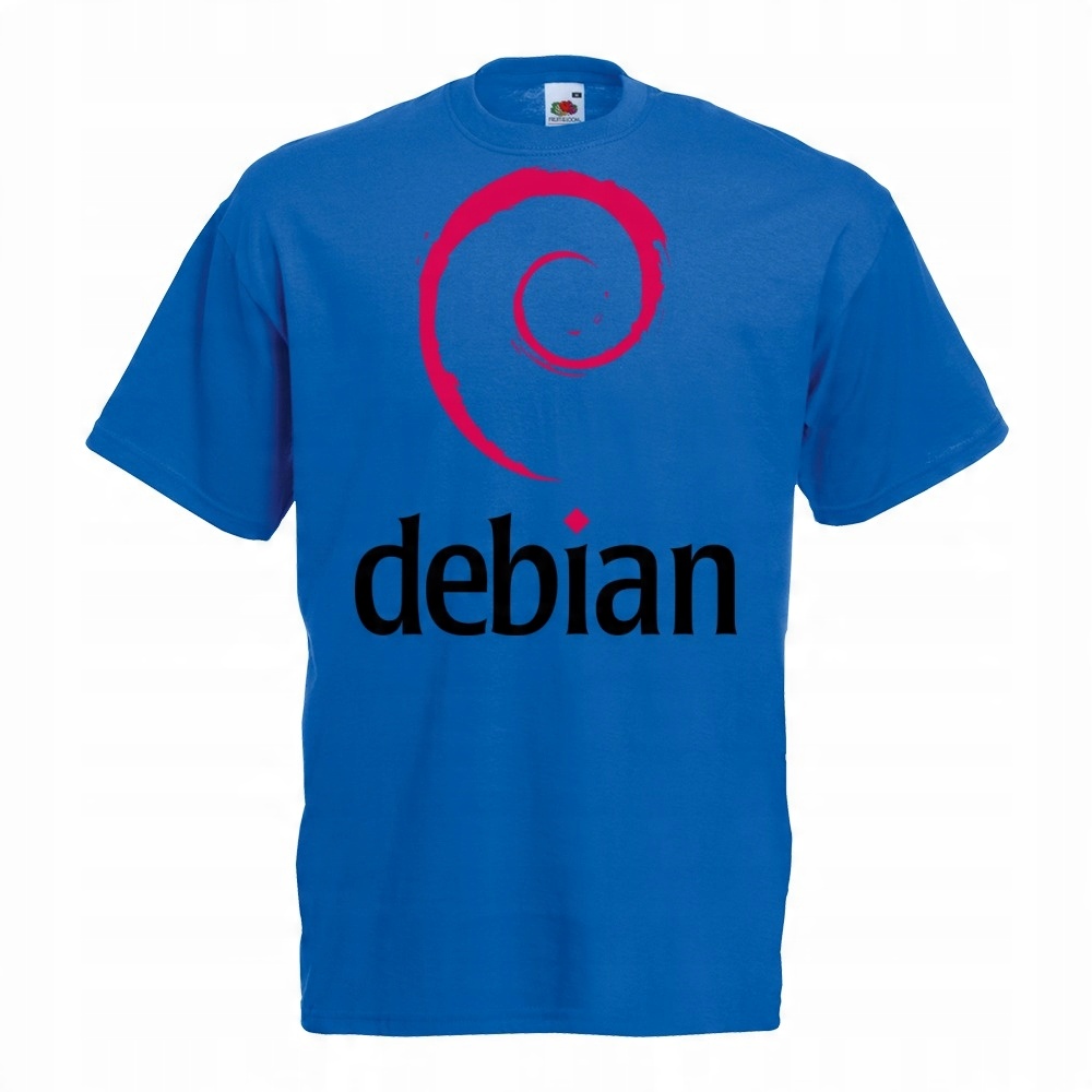 

Koszulka z nadrukiem debian logo It informatyk L