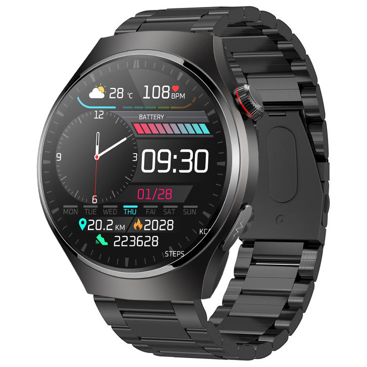 Chytré Hodinky Pánské Hodinky Enter Ekg Měření Cukru Puls Tlak Hovoru Pl