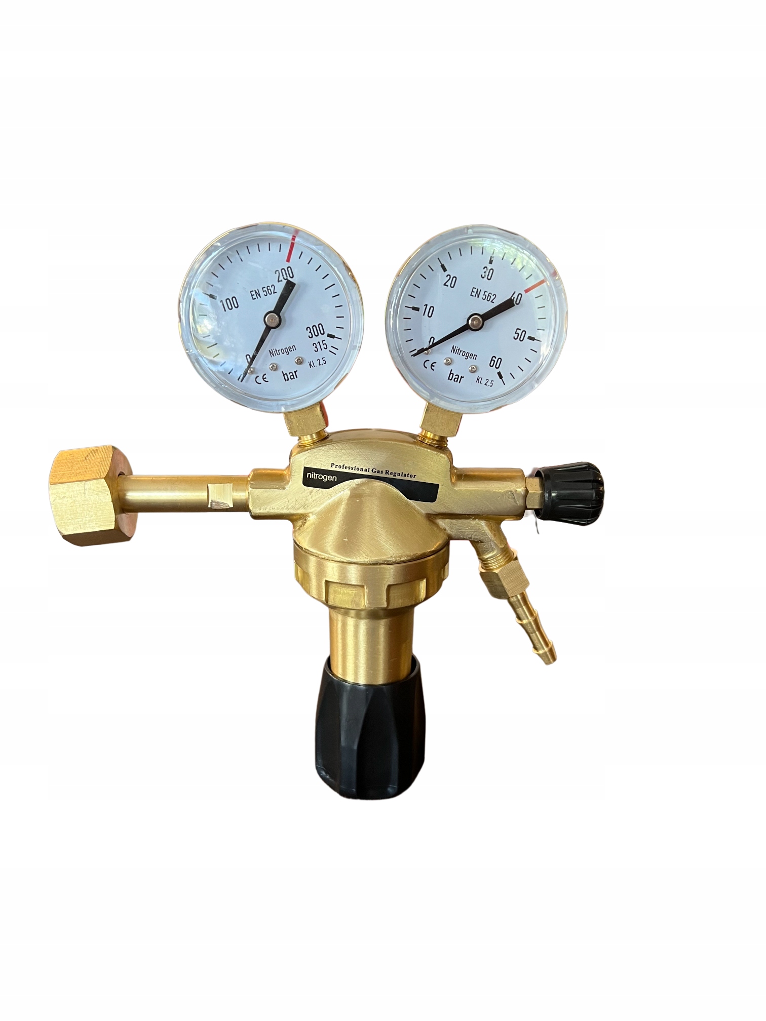 GCE PROFI NITROGÉN palackos reduktor 40 bar klíma ROBUSZTUS SÁRGARÉZ TEST