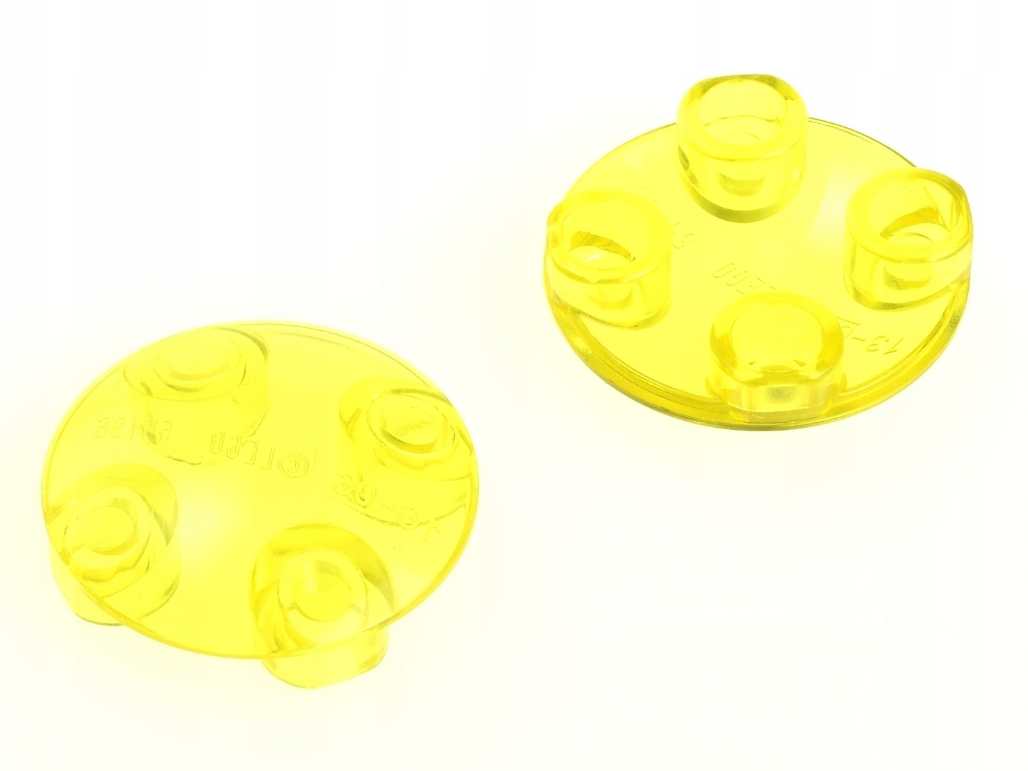 

Lego Płytka okrągła obła 2x2 2654 żółta-trans 2szt