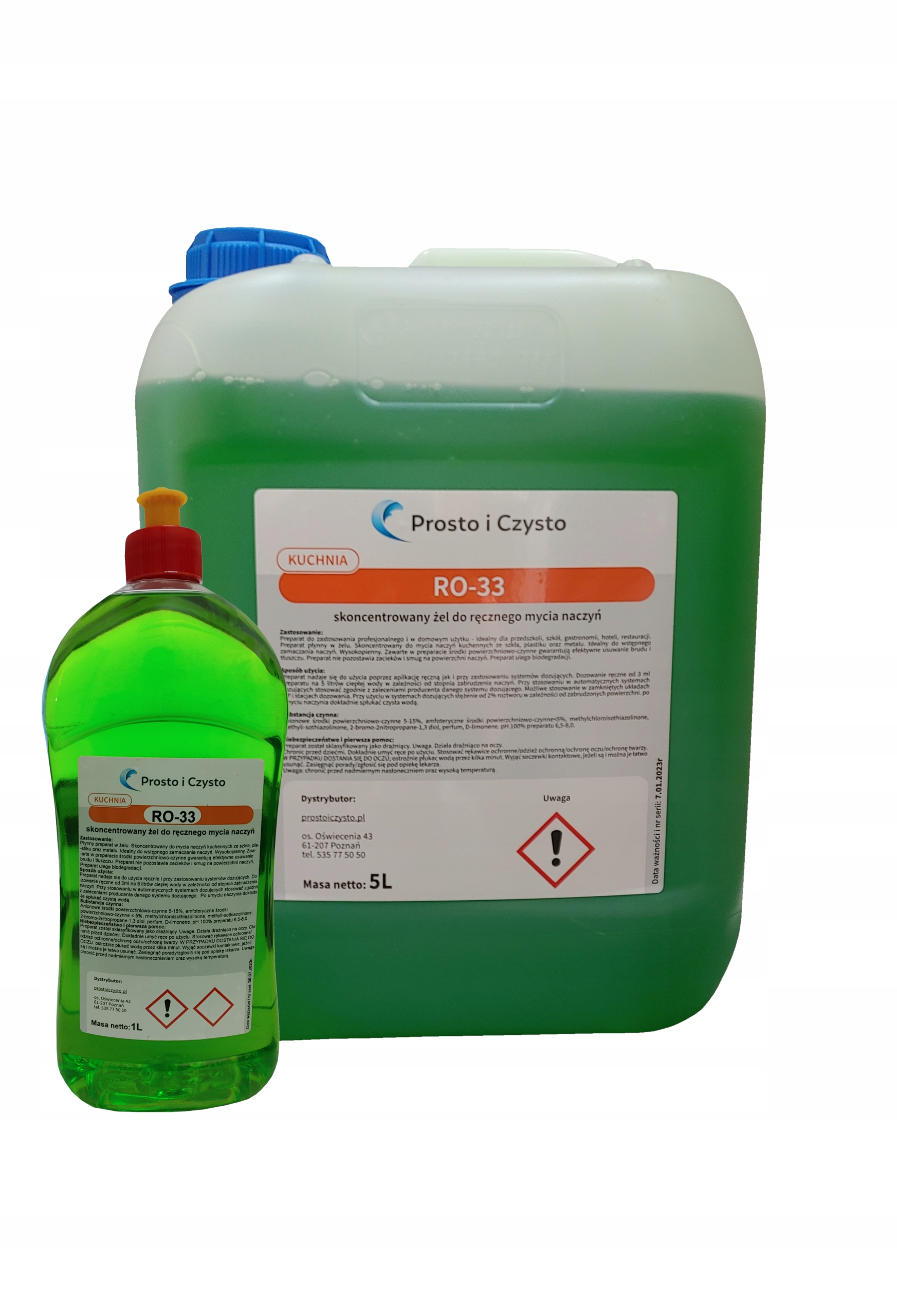 

RO-33 Płyn do ręcznego mycia naczyń 6l (5+1l)