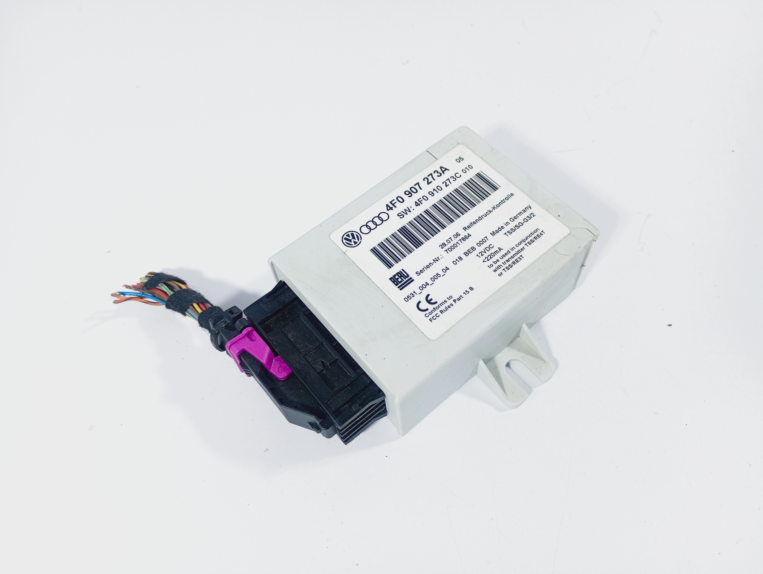 unité de commande électronique uce module pression OE 4F0907273A Audi A6 C6 05-08