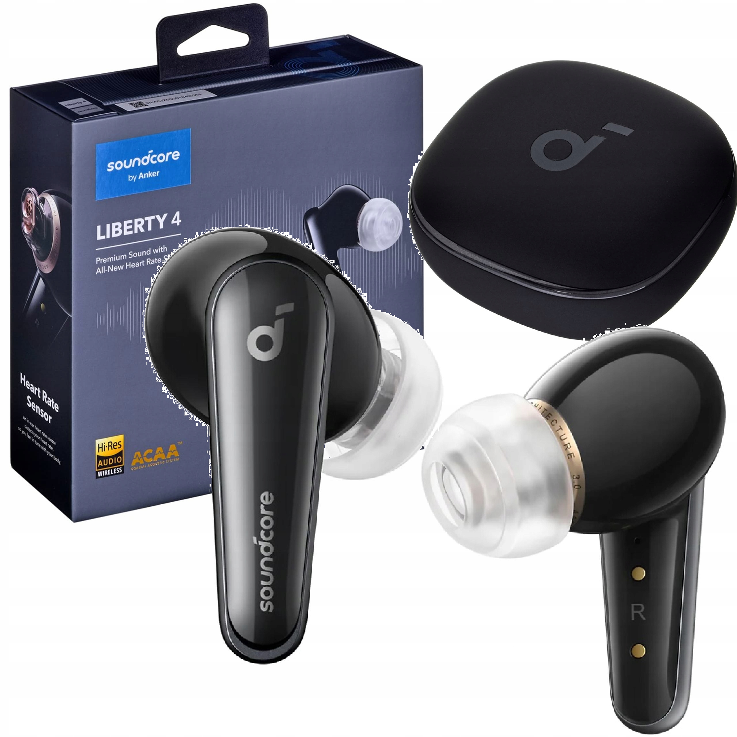Bezdrátová sluchátka Soundcore Liberty 4 Kanálová sluchátka Anker