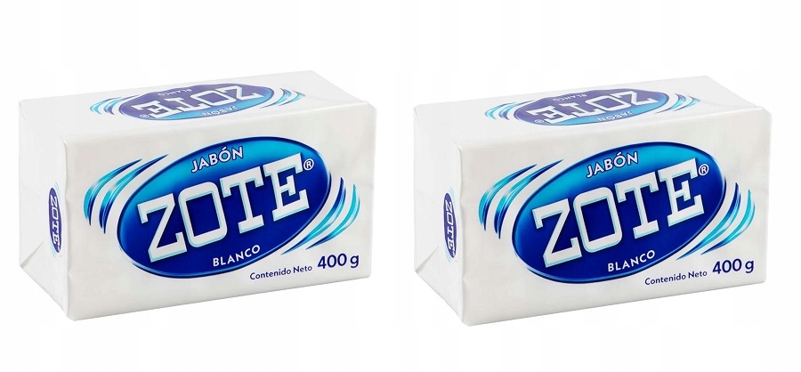 Levně Ikonické mexické mýdlo Zote Soap White 2x400g
