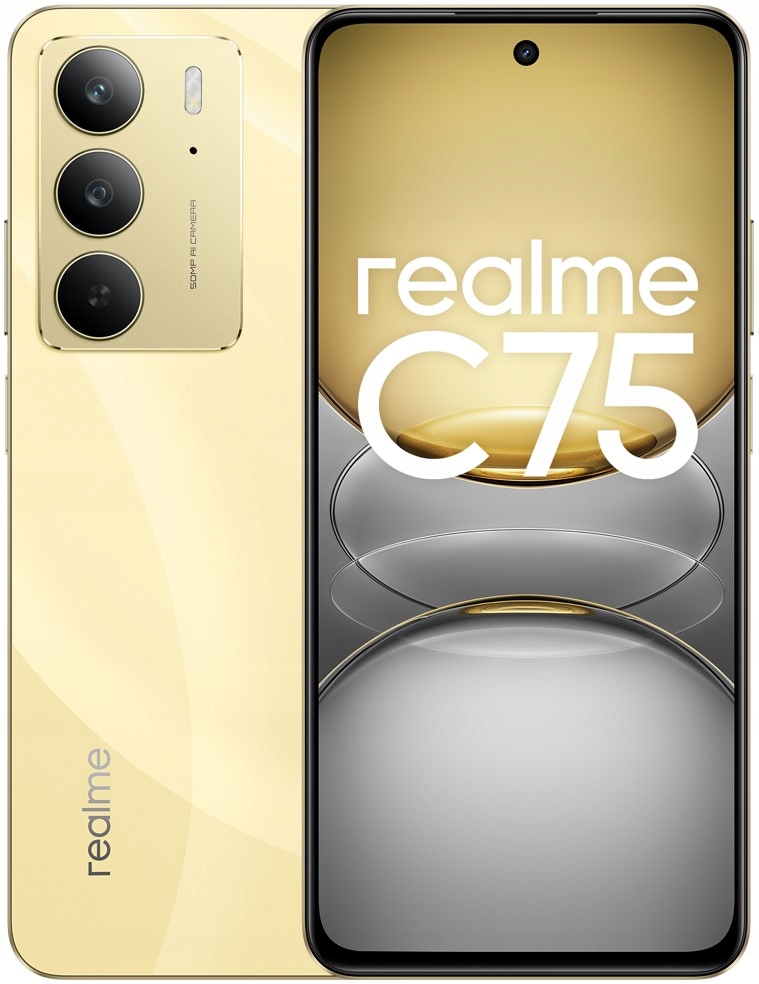 Smartfon realme C75 8/128GB 6,72" 90Hz Usb-c 5828mAh Aparat 50Mpx Złoty