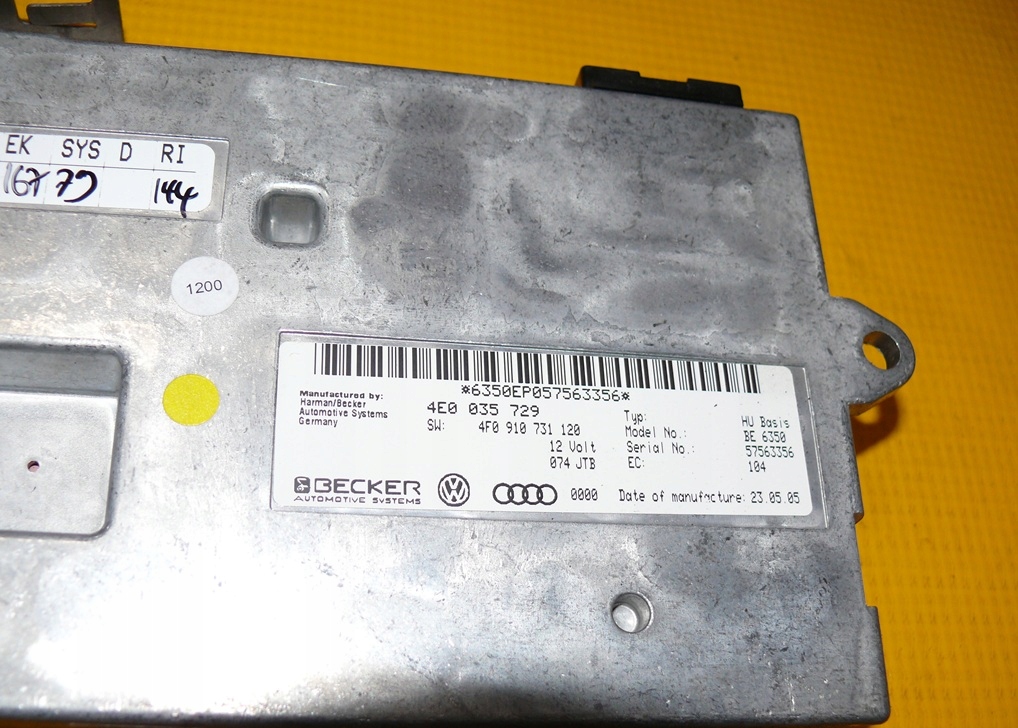 module control unit MMI navigation devices BECKER AUDI A6 C6 04-08r. 4F0910731 4E0035729
