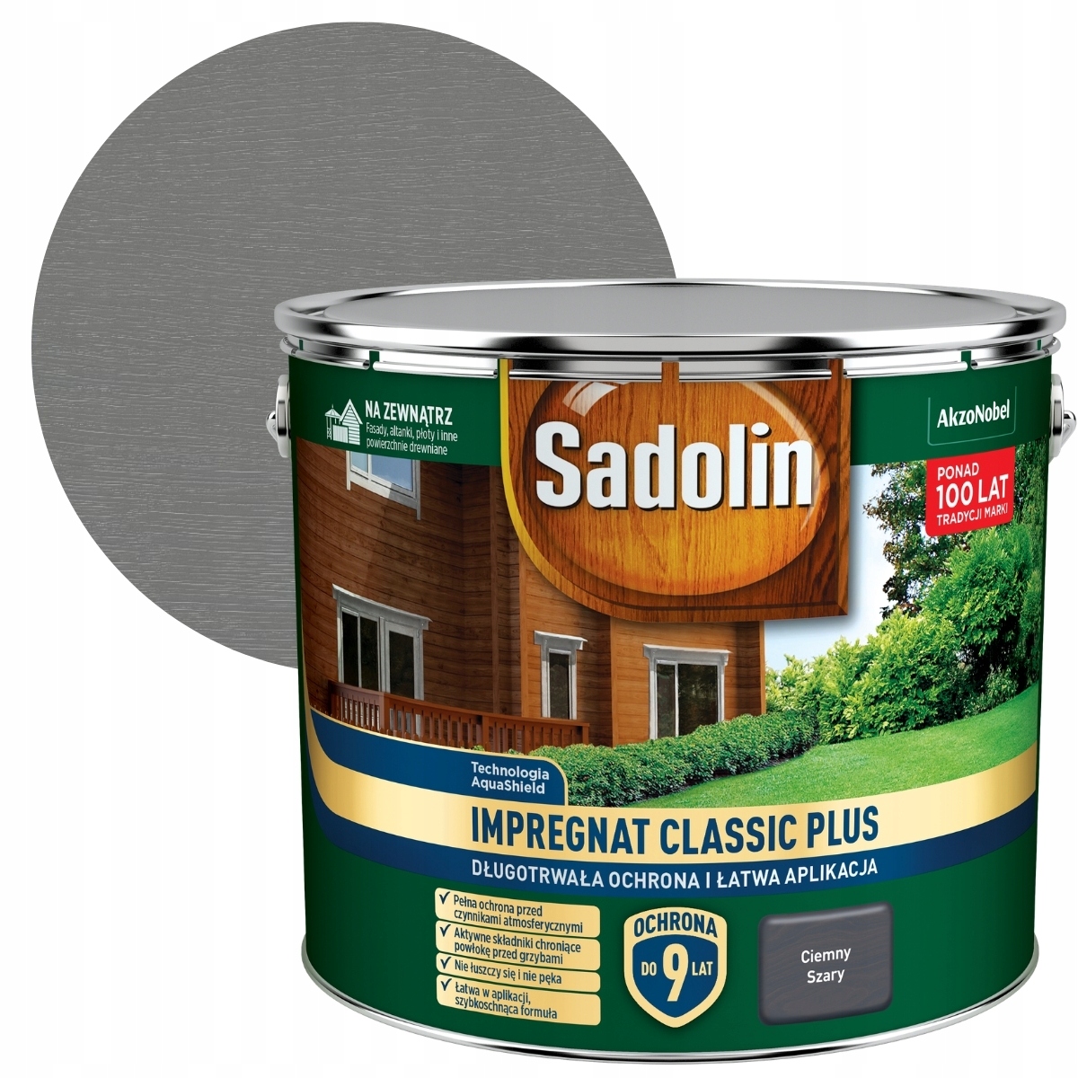 Sadolin Impregnat Classic Plus 9L Tmavě šedý