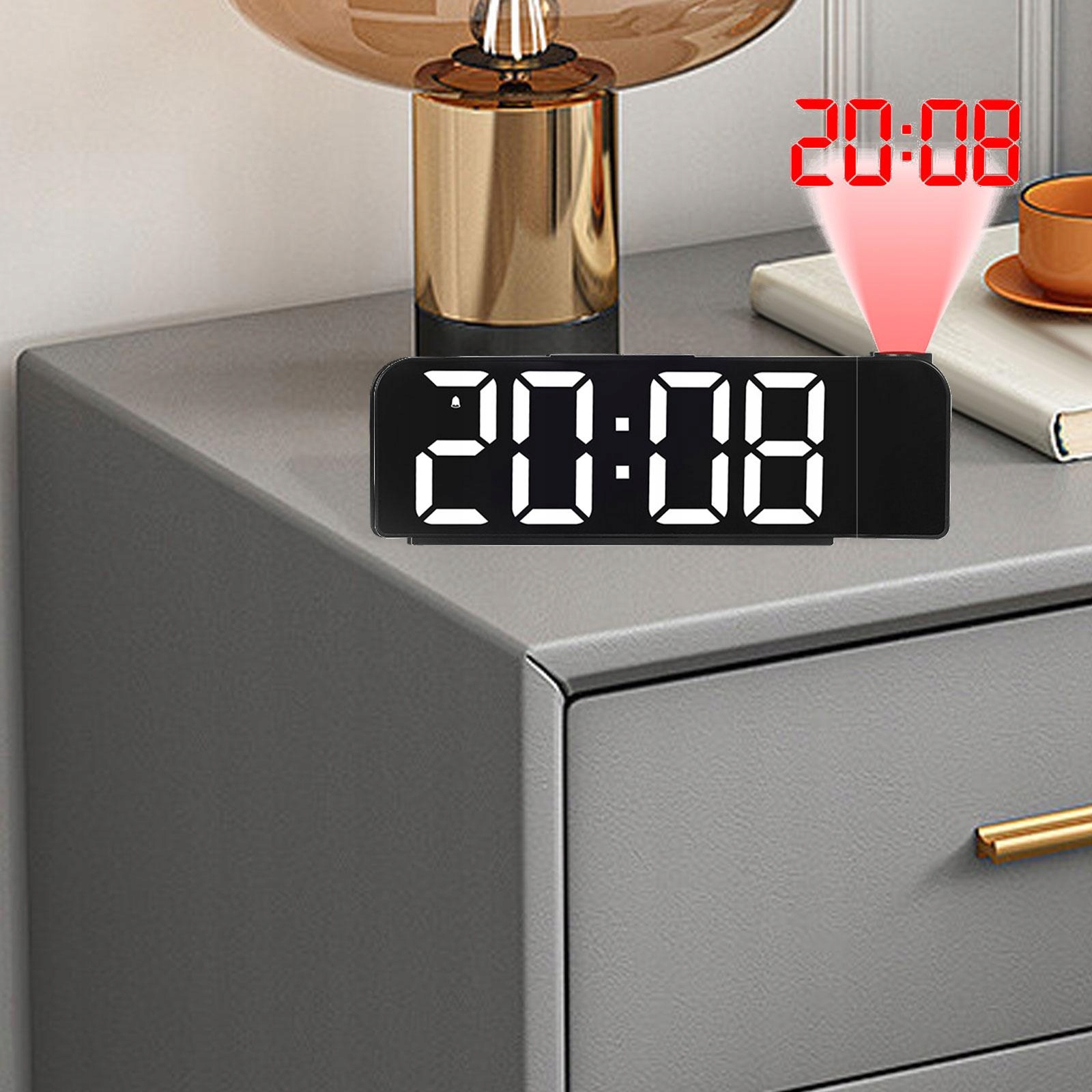 Cyfrowy zegar biurkowy Regulowana projekcja LED Marka Inny