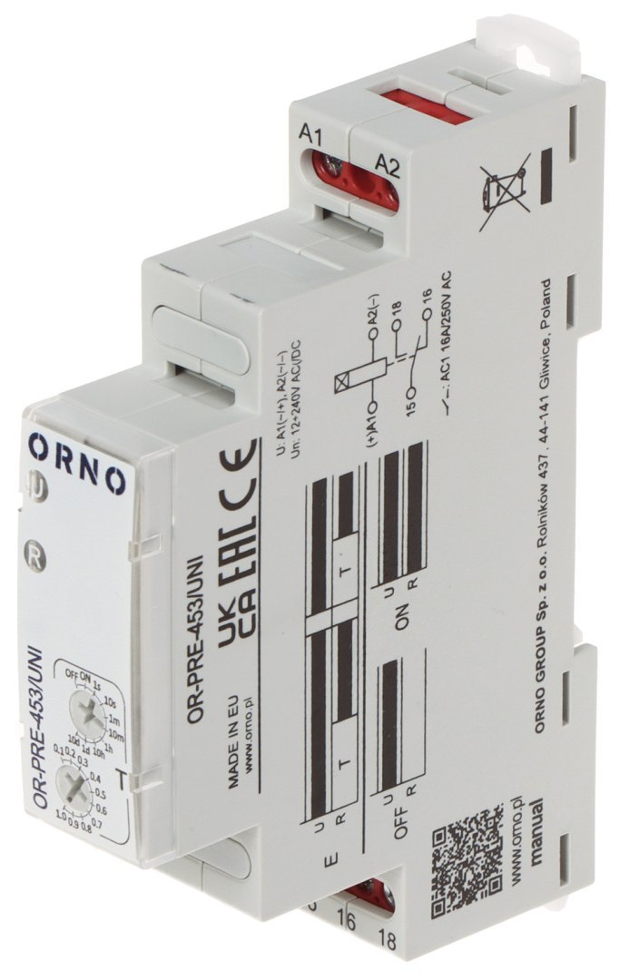 Modul Časového Relé OR-PRE-453/UNI Orno