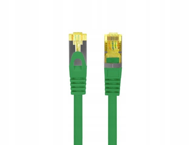 Lanberg Patchcord kat.6a S/ftp Lszh Cu 1.5m zielony fluke