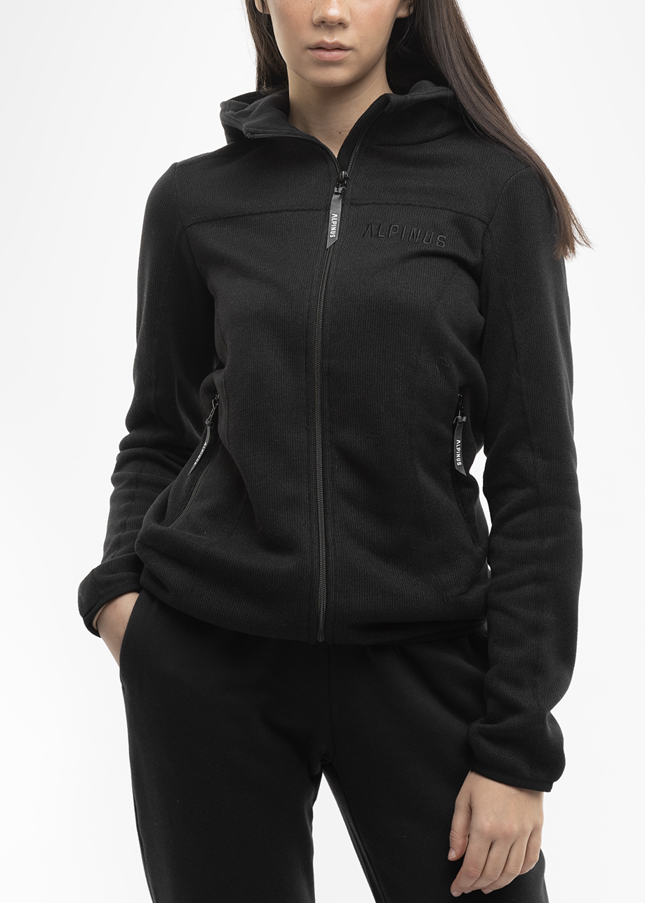 Alpinus mikina s s kapucí fleecová rozepínací sportovní mikina vel. M