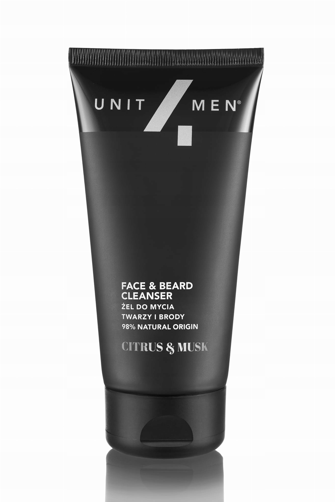 Gel na mytí obličeje a vousů Unit4Men 150 Ml