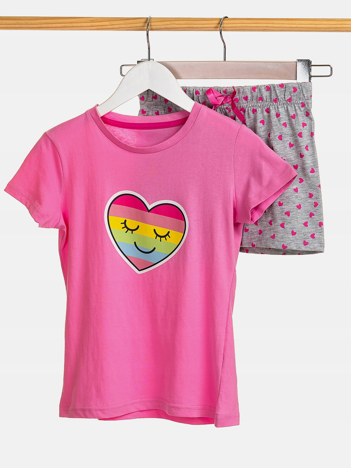 

Piżama Dziewczęca piżamka Komplet serca 134-140