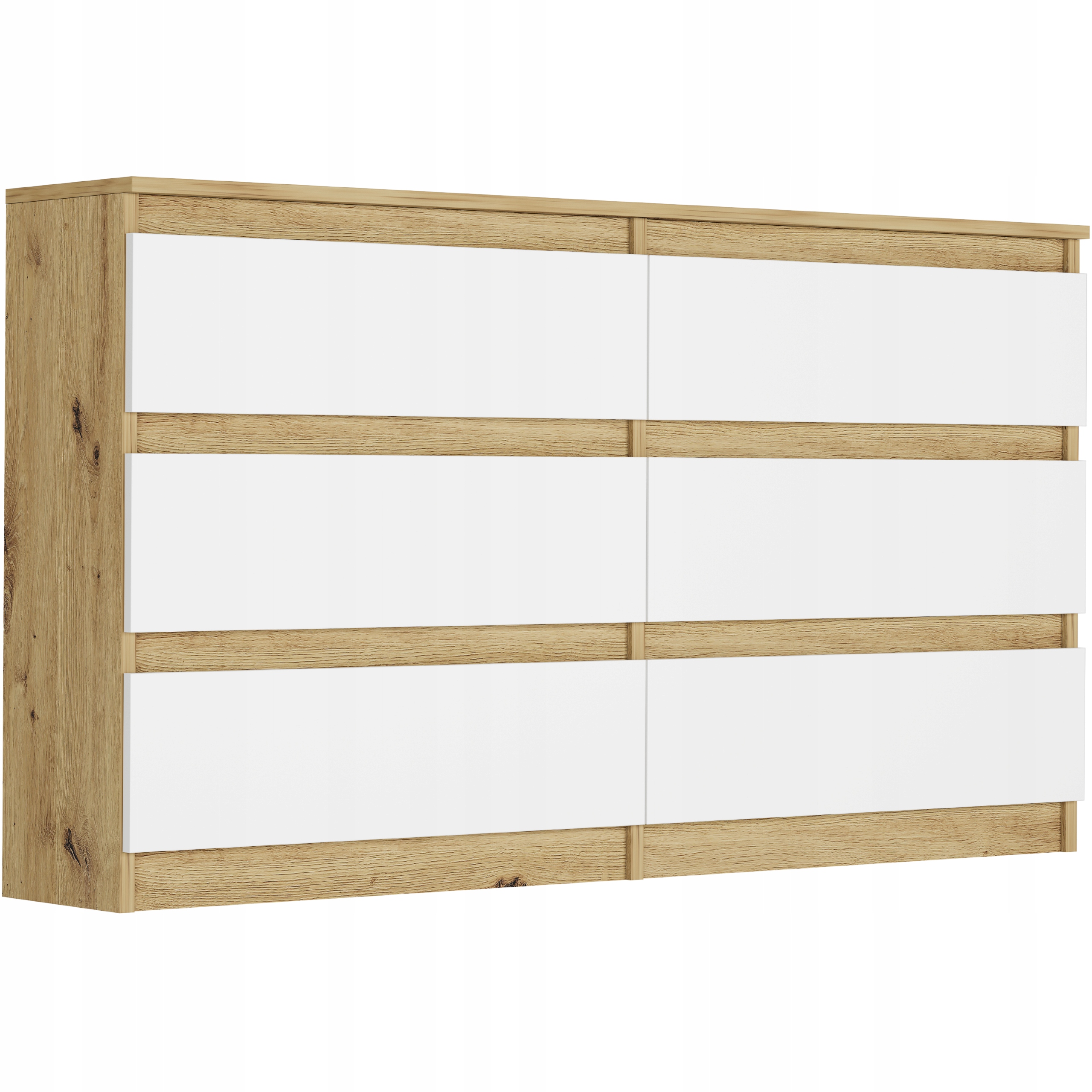 KOMODA 140 CM SZAFKA 6 SZUFLAD PRODUCENT PL R-140 ARTISAN MIX