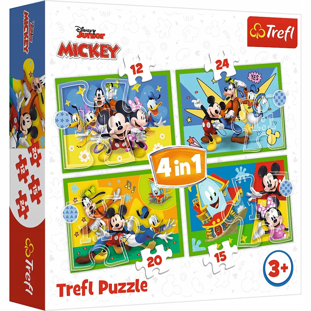 

Puzzle 4w1 Myszka Mickey i Przyjaciele 34616 Trefl