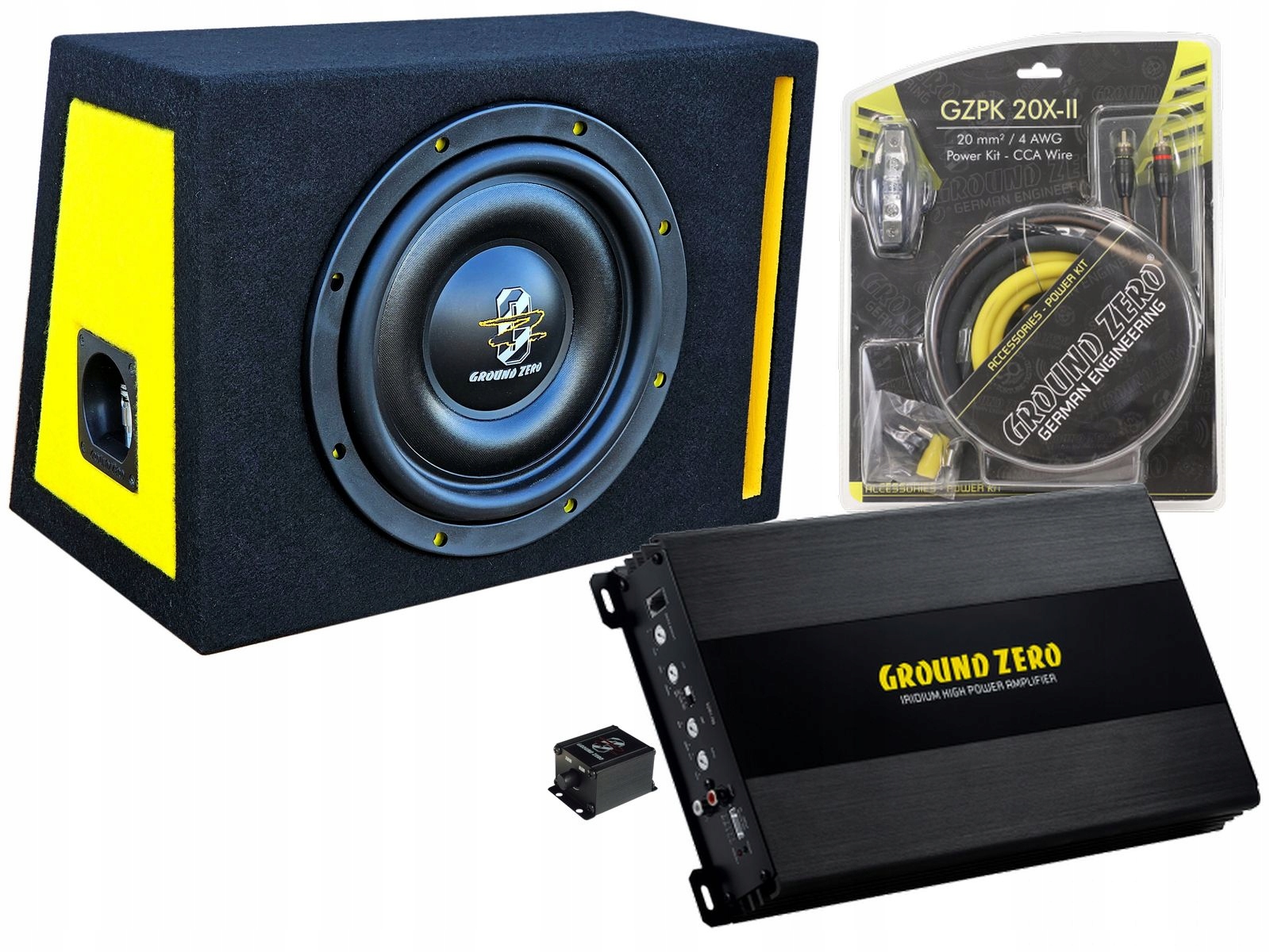 Ground Zero Gzhw 10SPL-D2 Flat-sz Bass Kit-k 600W