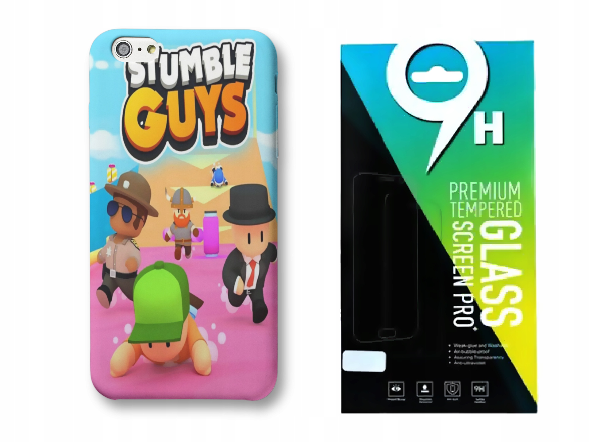 

Etui do Xiaomi Redmi 9A -Gry- Stumble Guys+SZKŁO