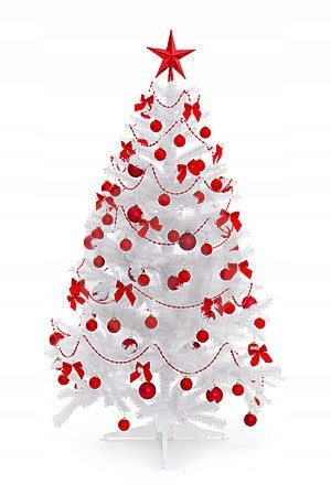 Umělý vánoční stromeček Bílá Jedle 180 cm, vysoký, hustý vánoční stromek stojan