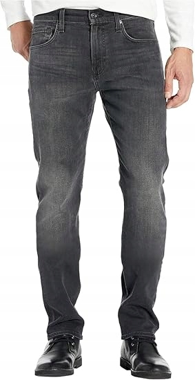 7 For All Mankind Pánské Džíny Jednoduché Šedé 33 Jsq