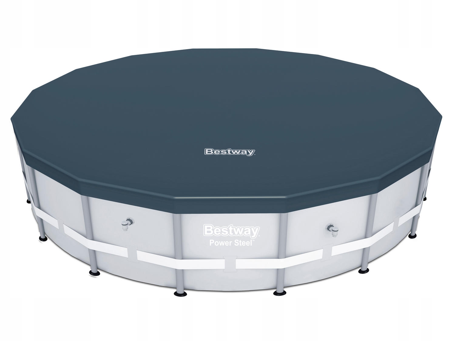 Pokrywa Basenowa Plandeka Przykrycie Osłona na Basen Stelażowy 488 cm 58249