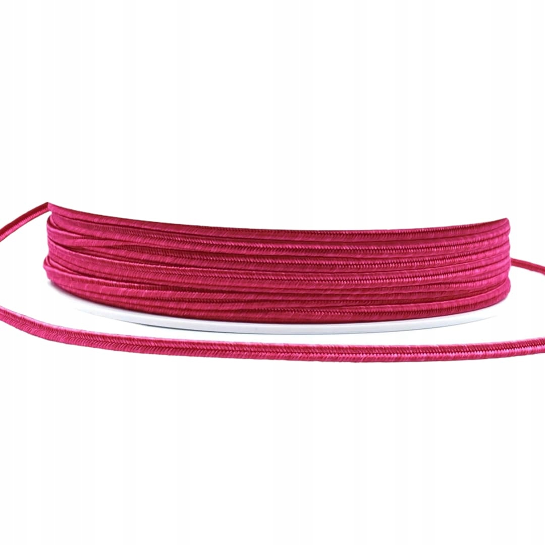 Sznurek Sutasz czeski Pega 3mm A7401 rubinowy