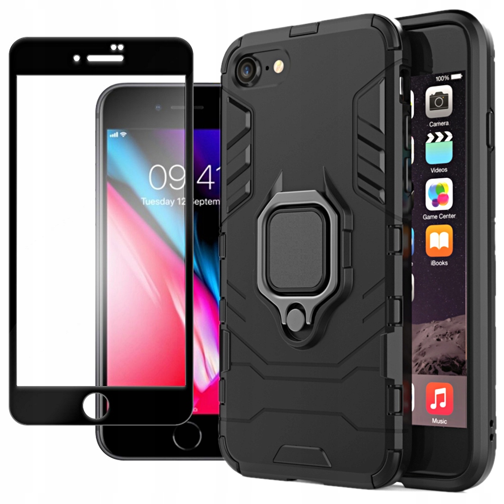 

Etui Case Pancerne +szkło 5D do Iphone 7/8/SE 2020