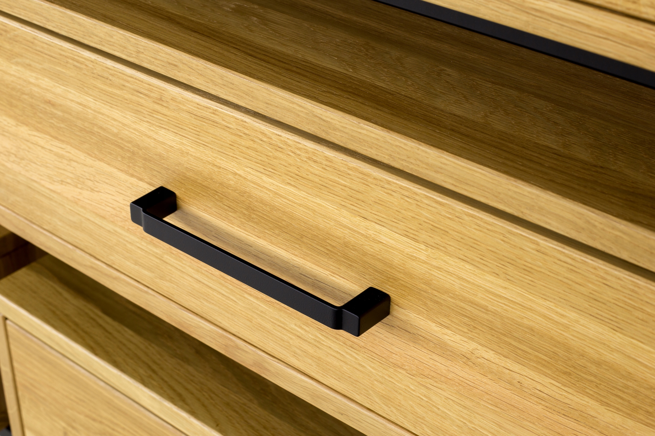 Konsola dębowa drewniana 100x100x25 cm metal Głębokość mebla 25 cm