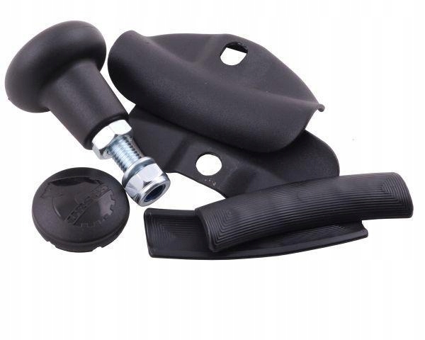 Gałka kierownicy czarna pokrywa z wkładkami gumowymi ORYGINAŁ URSUS, 387500 Producent części Ursus