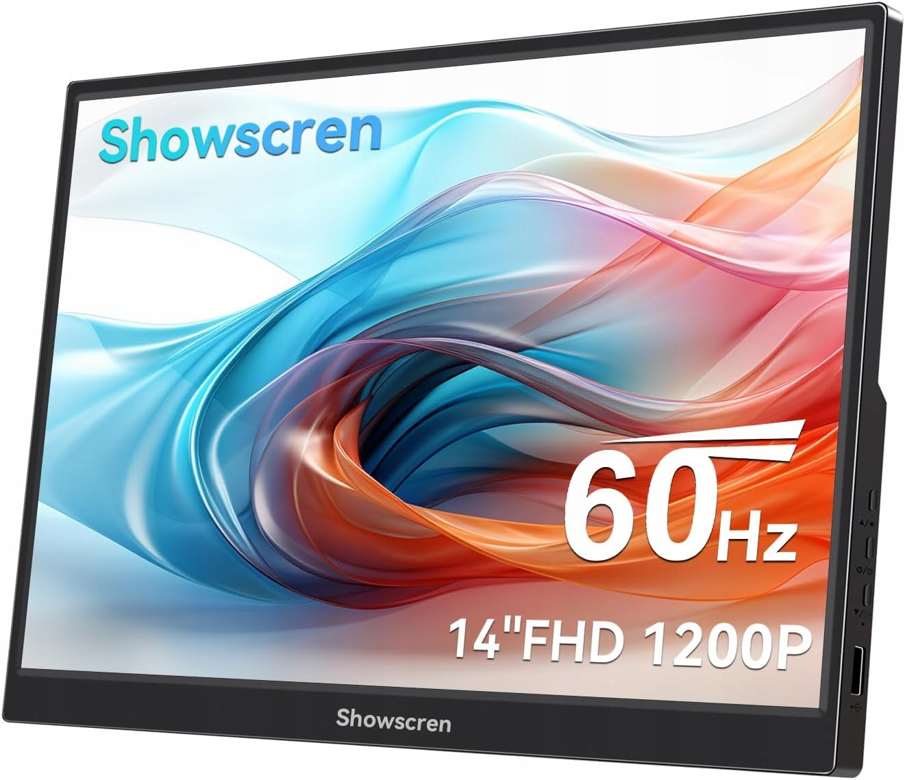 Przenośny Monitor 14 cali LCD Showscren z wbudowanym głośnikiem 1920x1080