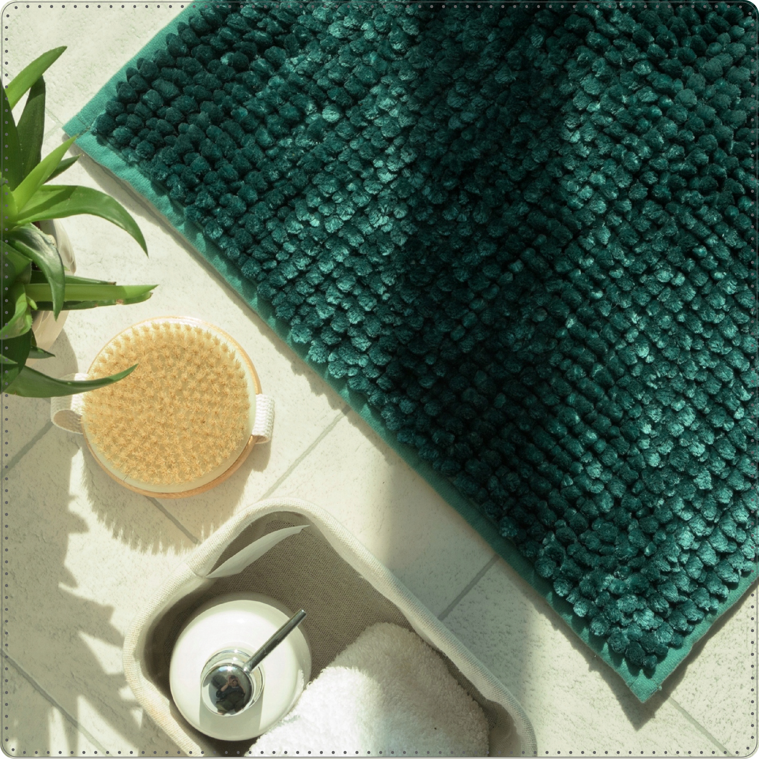 Dywanik Łazienkowy miękki chłonny 40x60 shaggy Szerokość produktu 40 cm